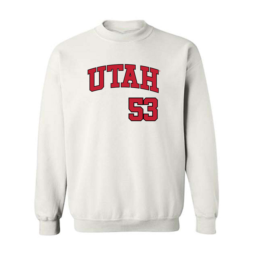 Utah - NCAA Baseball : Jet Gilliam - Replica Shersey Crewneck Sweatshirt-0