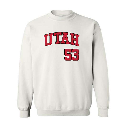 Utah - NCAA Baseball : Jet Gilliam - Replica Shersey Crewneck Sweatshirt-0