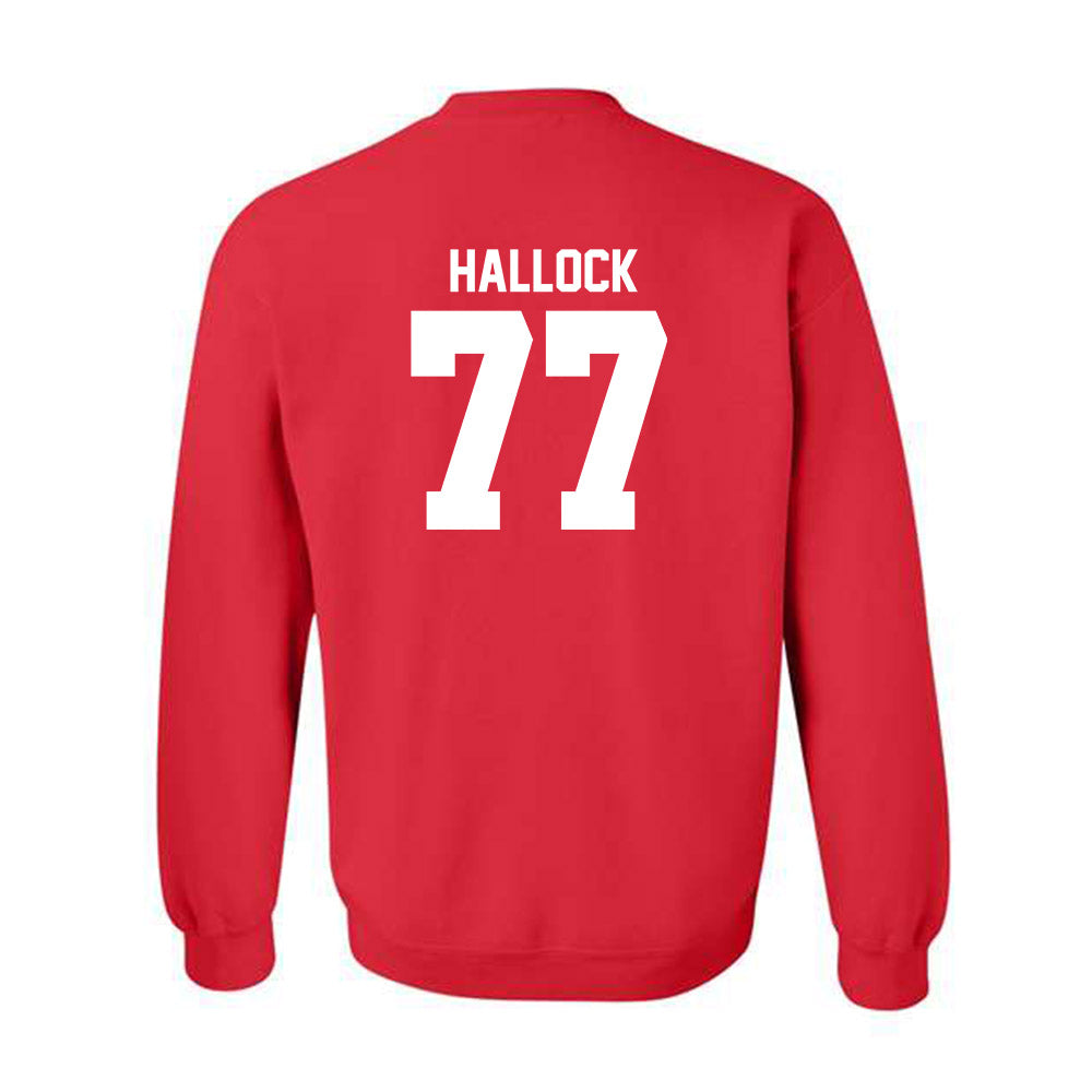 Utah - NCAA Football : Nick Hallock - Replica Shersey Crewneck Sweatshirt-1