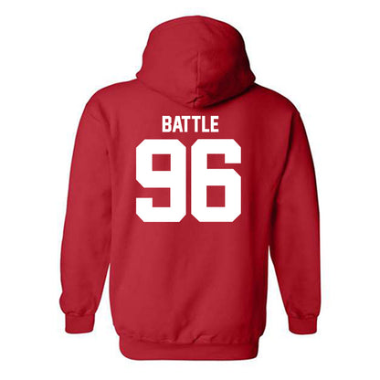 Utah - NCAA Football : Dilan Battle - Replica Shersey Hooded Sweatshirt-1
