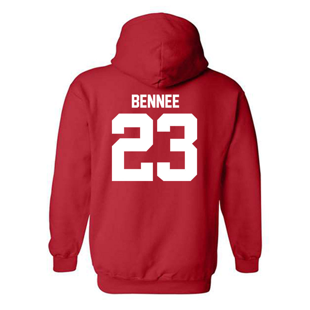 Utah - NCAA Football : Jackson Bennee - Replica Shersey Hooded Sweatshirt-1