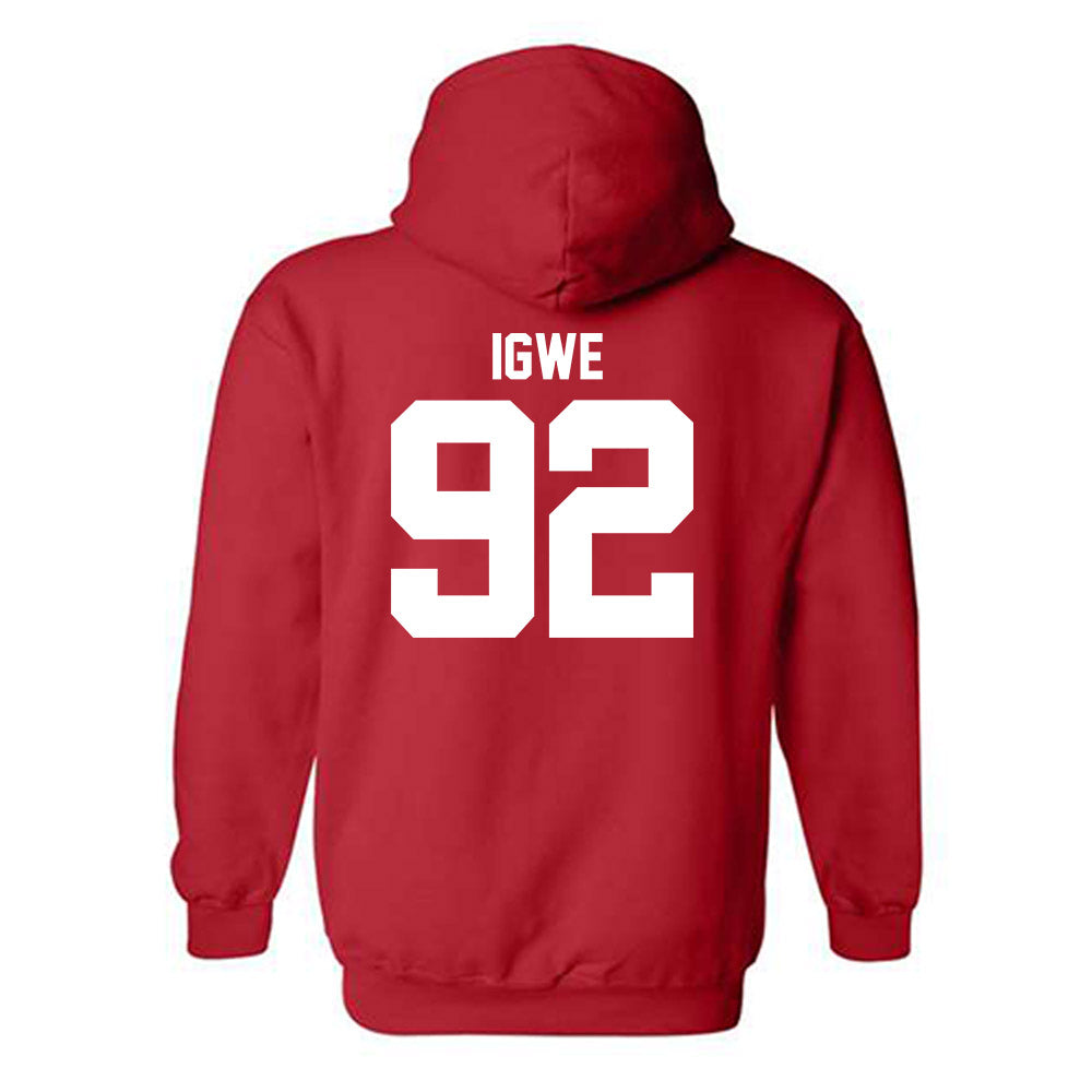 Utah - NCAA Football : Nicholas Igwe - Replica Shersey Hooded Sweatshirt-1
