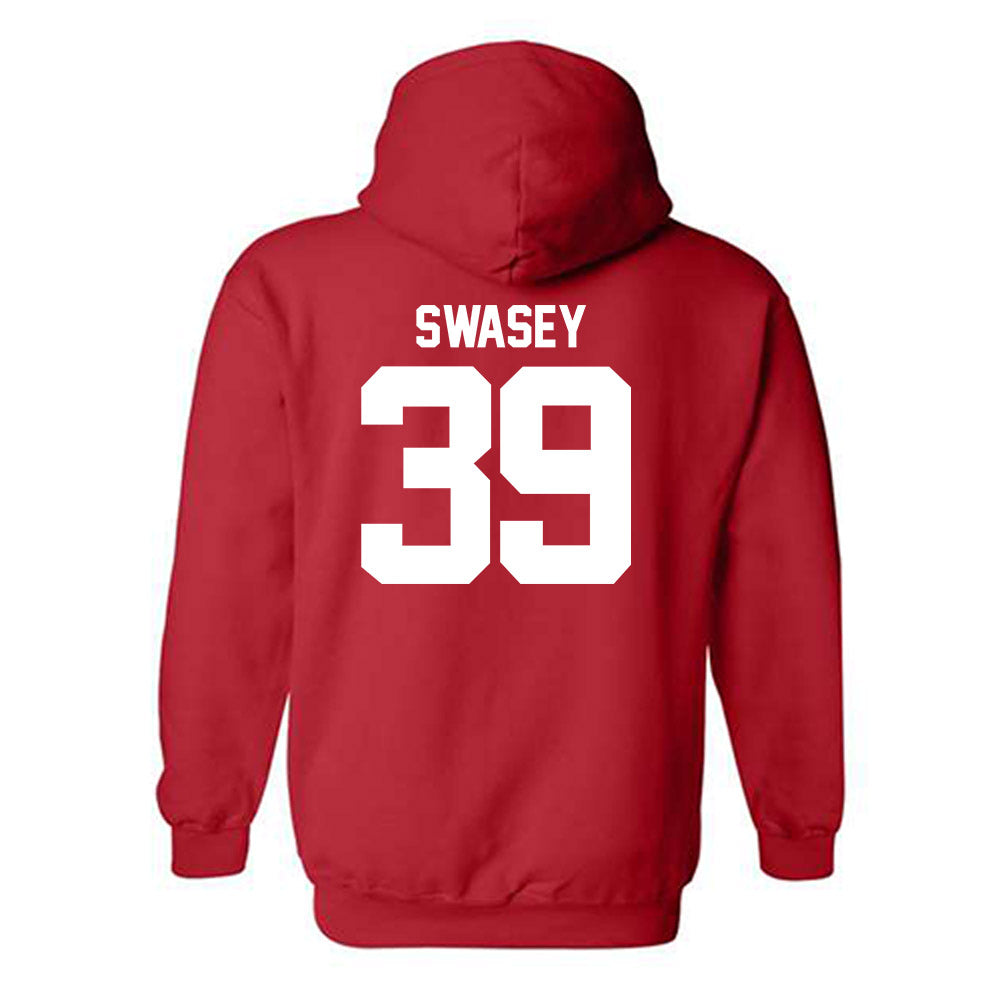 Utah - NCAA Football : Cooper Swasey - Replica Shersey Hooded Sweatshirt-1