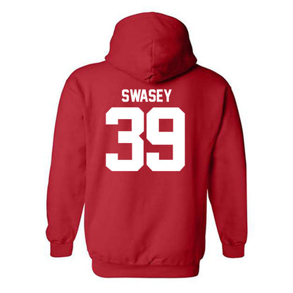 Utah - NCAA Football : Cooper Swasey - Replica Shersey Hooded Sweatshirt-1