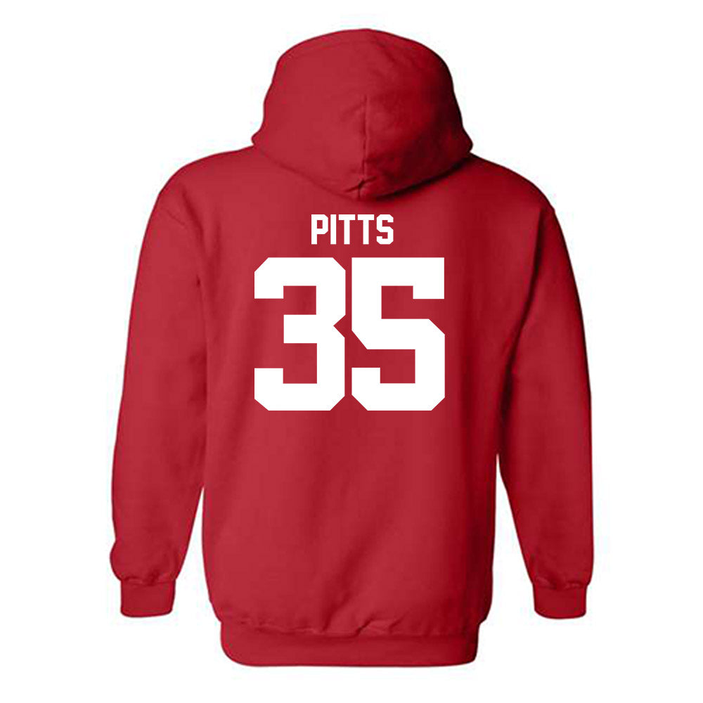 Utah - NCAA Football : Preston Pitts - Replica Shersey Hooded Sweatshirt-1