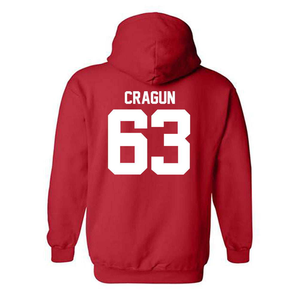 Utah - NCAA Football : Tanner Cragun - Replica Shersey Hooded Sweatshirt-1