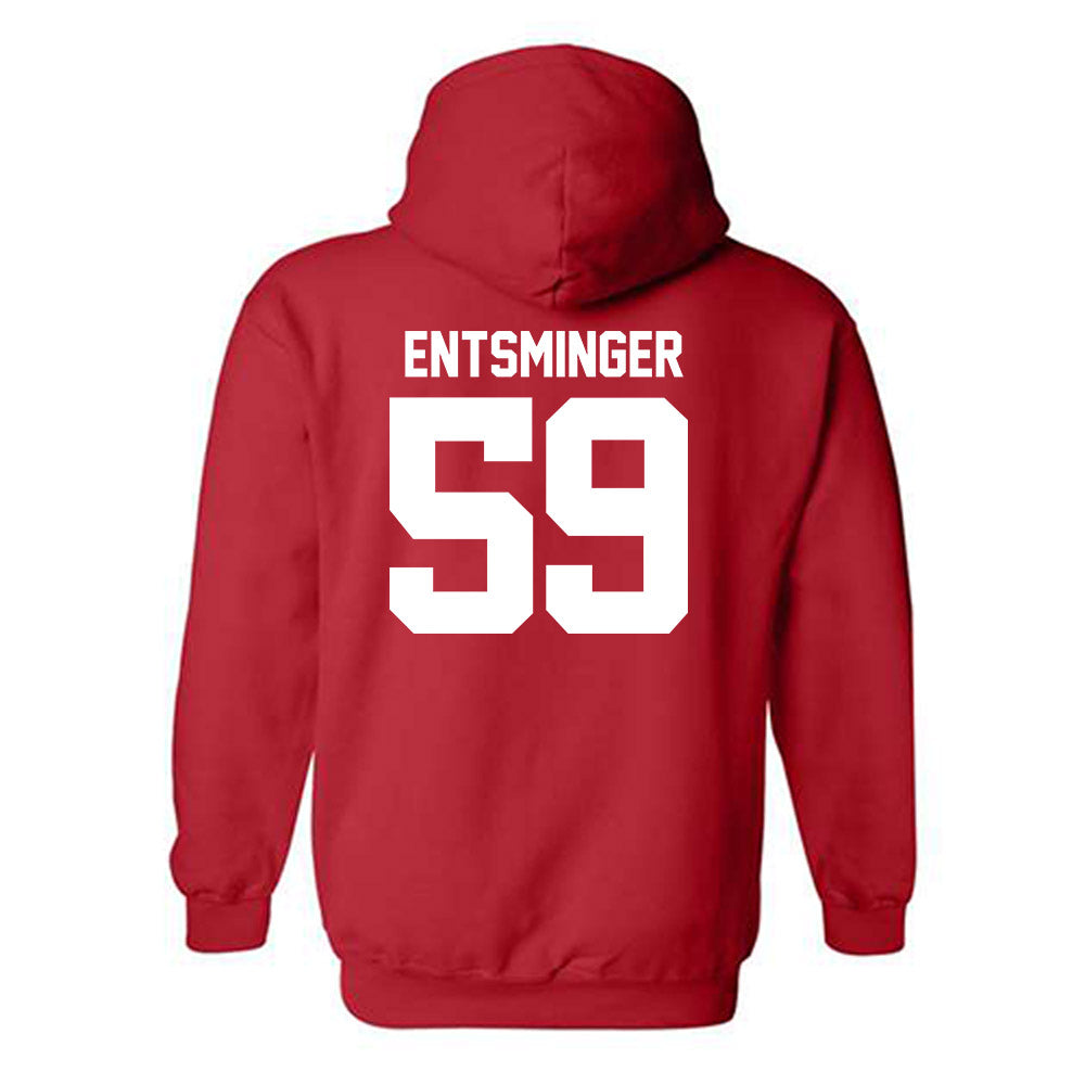 Utah - NCAA Football : Devin Entsminger - Replica Shersey Hooded Sweatshirt-1