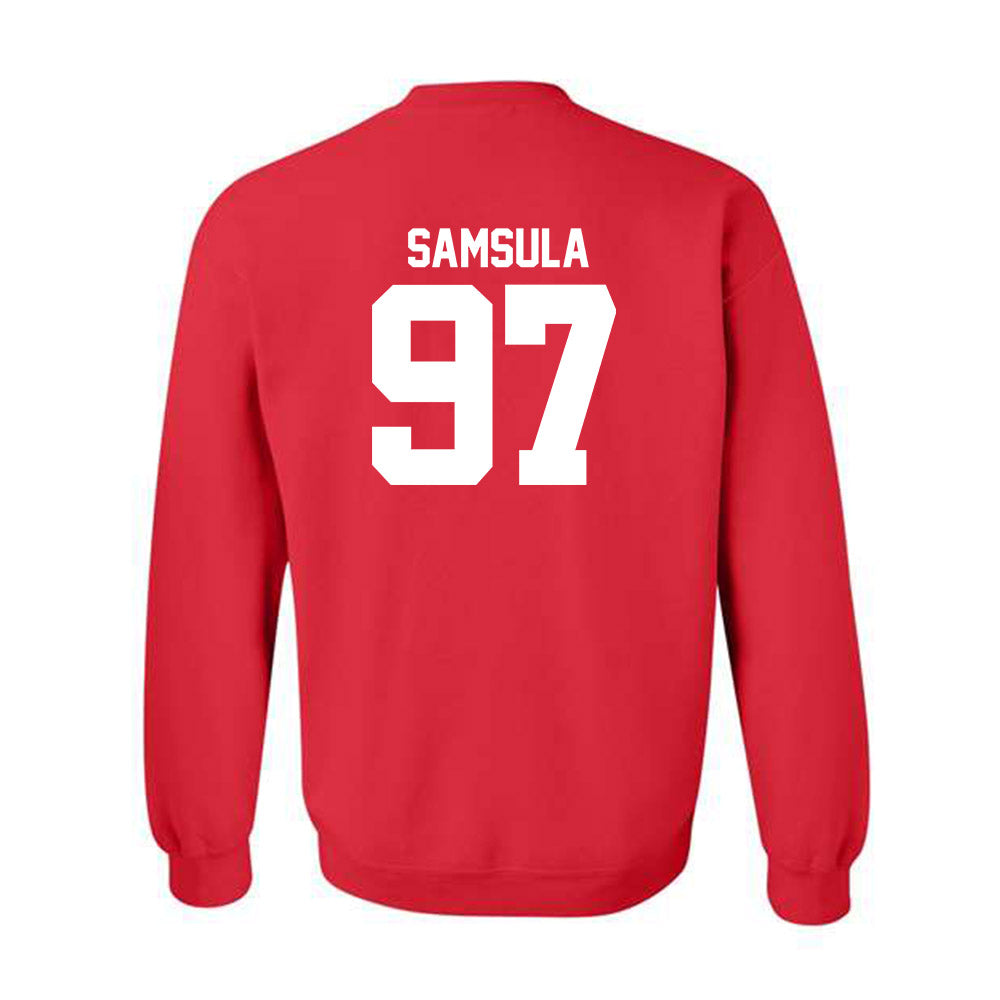 Utah - NCAA Football : Lucas Samsula - Replica Shersey Crewneck Sweatshirt-1