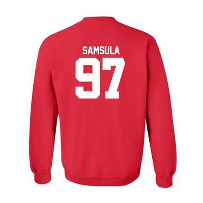 Utah - NCAA Football : Lucas Samsula - Replica Shersey Crewneck Sweatshirt-1