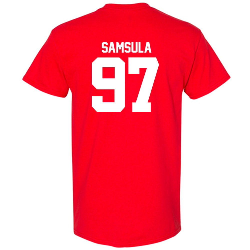 Utah - NCAA Football : Lucas Samsula - Replica Shersey T-Shirt-1
