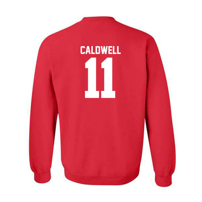 Utah - NCAA Football : Rock Caldwell - Replica Shersey Crewneck Sweatshirt-1