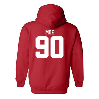 Utah - NCAA Football : Jireh Moe - Replica Shersey Hooded Sweatshirt-1