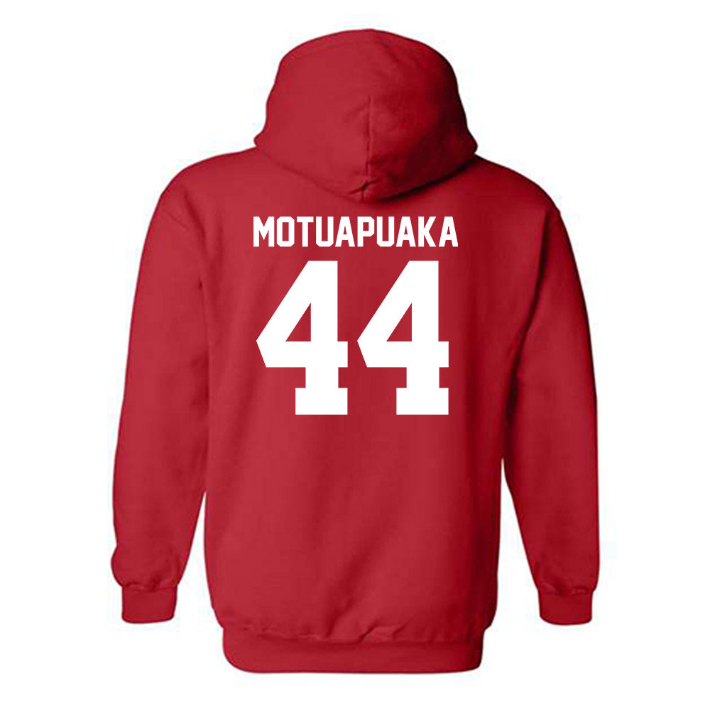 Utah - NCAA Football : Sione Motuapuaka - Replica Shersey Hooded Sweatshirt-1