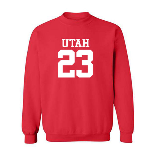 Utah - NCAA Football : Jackson Bennee - Replica Shersey Crewneck Sweatshirt-0