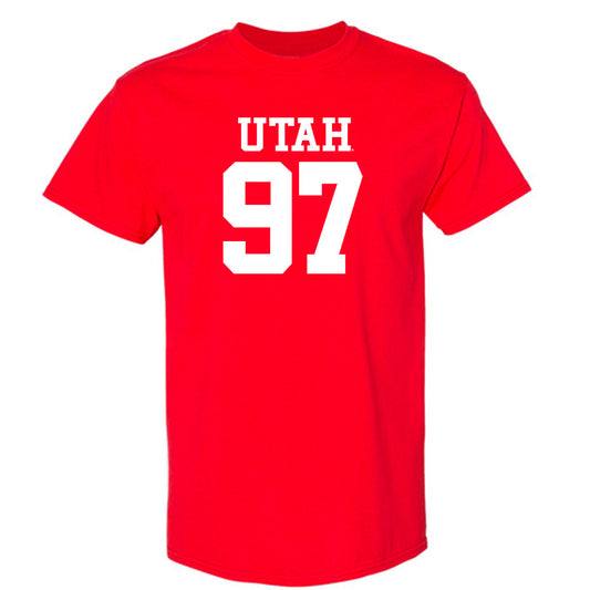 Utah - NCAA Football : Lucas Samsula - Replica Shersey T-Shirt-0
