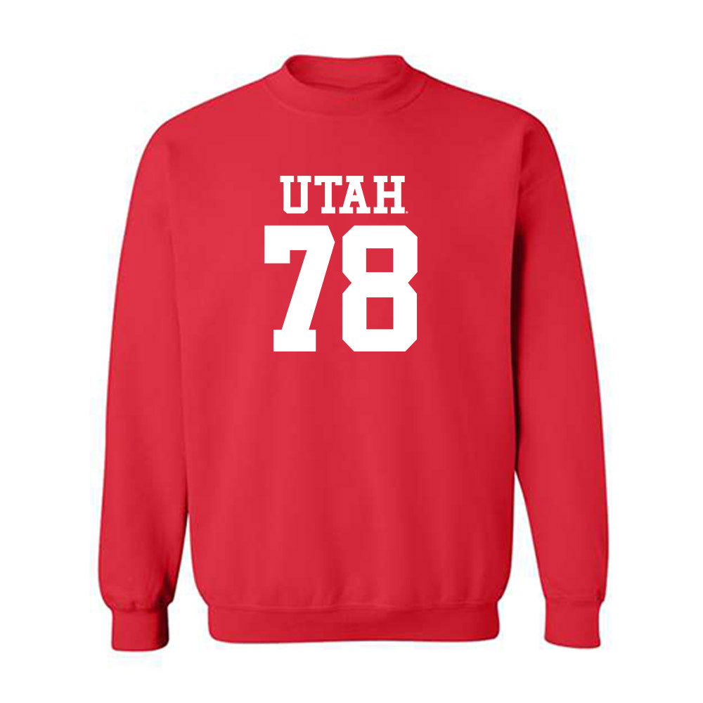 Utah - NCAA Football : Taniela Pepa - Replica Shersey Crewneck Sweatshirt-0