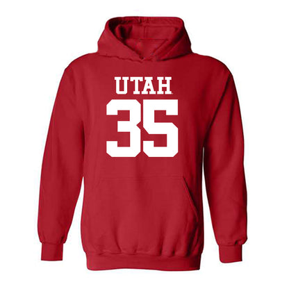 Utah - NCAA Football : Preston Pitts - Replica Shersey Hooded Sweatshirt-0