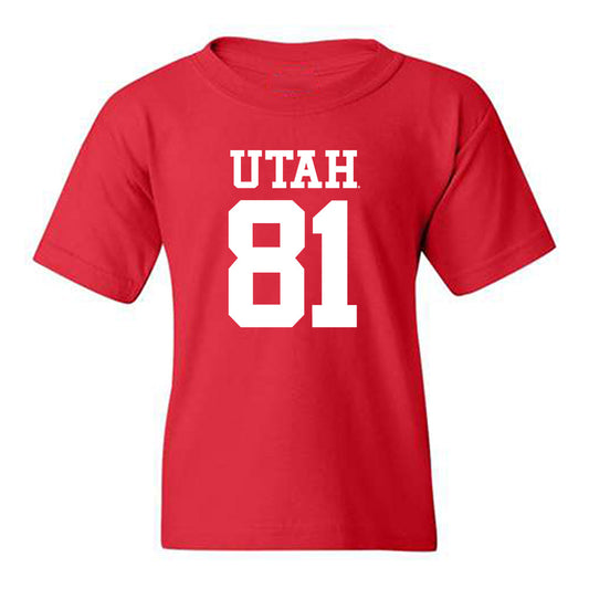Utah - NCAA Football : Bear Fisher - Replica Shersey Youth T-Shirt-0