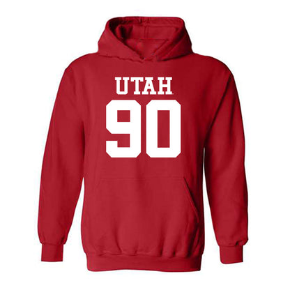 Utah - NCAA Football : Jireh Moe - Replica Shersey Hooded Sweatshirt-0