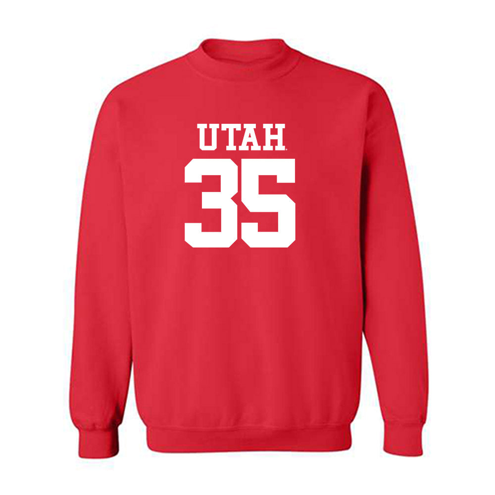 Utah - NCAA Football : Preston Pitts - Replica Shersey Crewneck Sweatshirt-0