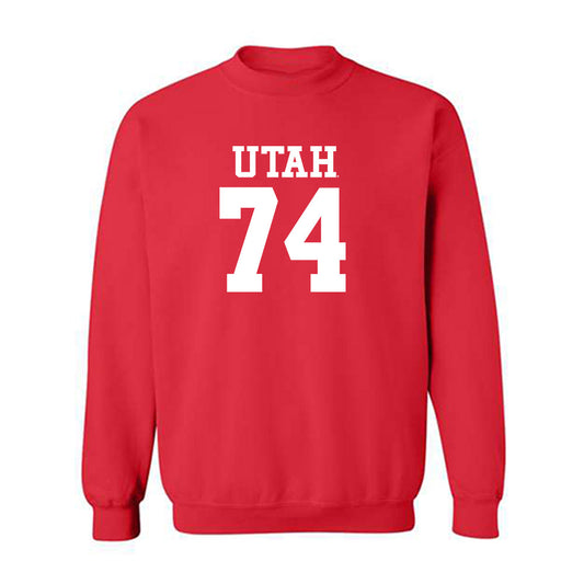 Utah - NCAA Football : Keith Olson - Replica Shersey Crewneck Sweatshirt-0