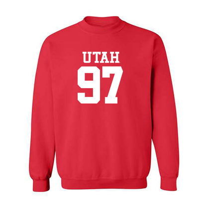 Utah - NCAA Football : Lucas Samsula - Replica Shersey Crewneck Sweatshirt-0