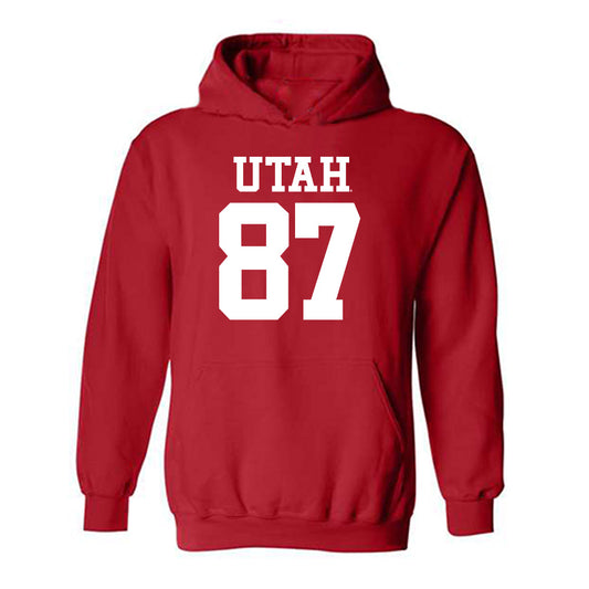 Utah - NCAA Football : Mitch Nielsen - Replica Shersey Hooded Sweatshirt-0