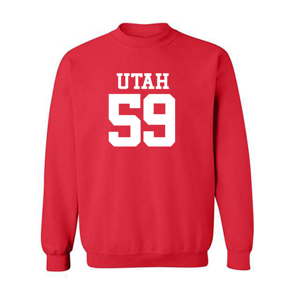 Utah - NCAA Football : Devin Entsminger - Replica Shersey Crewneck Sweatshirt-0