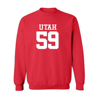 Utah - NCAA Football : Devin Entsminger - Replica Shersey Crewneck Sweatshirt-0