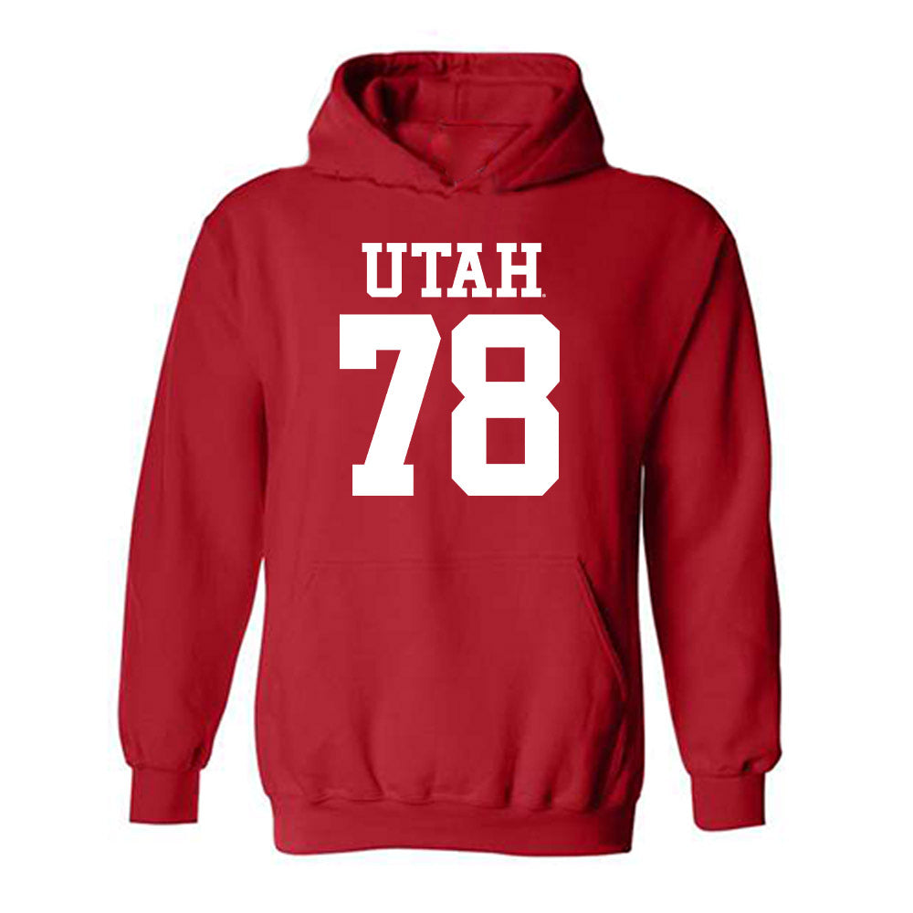 Utah - NCAA Football : Taniela Pepa - Replica Shersey Hooded Sweatshirt-0