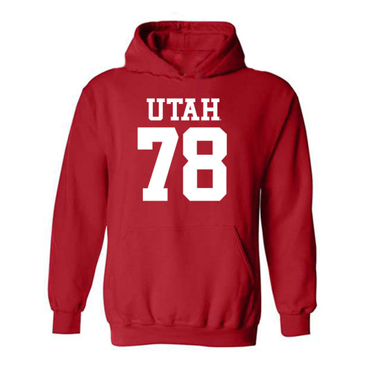 Utah - NCAA Football : Taniela Pepa - Replica Shersey Hooded Sweatshirt-0