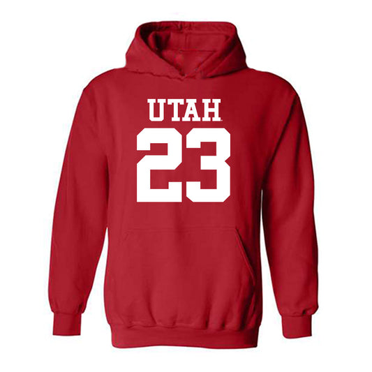 Utah - NCAA Football : Jackson Bennee - Replica Shersey Hooded Sweatshirt-0