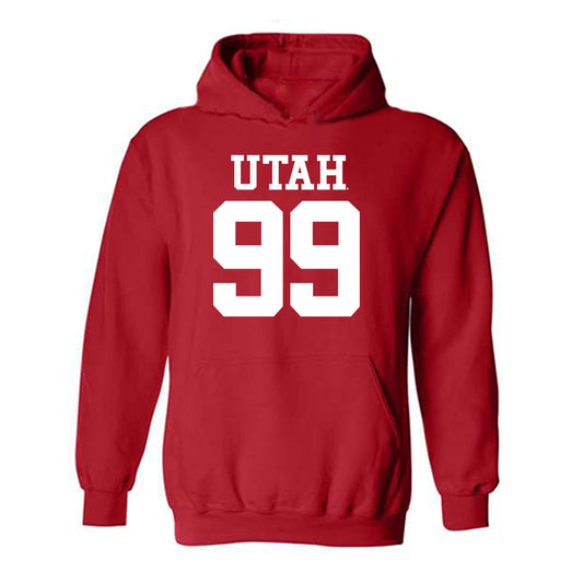 Utah - NCAA Football : Jamal Wallace - Replica Shersey Hooded Sweatshirt-0