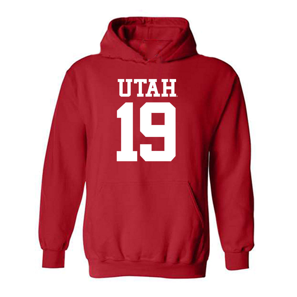 Utah - NCAA Football : James Chenault - Replica Shersey Hooded Sweatshirt-0
