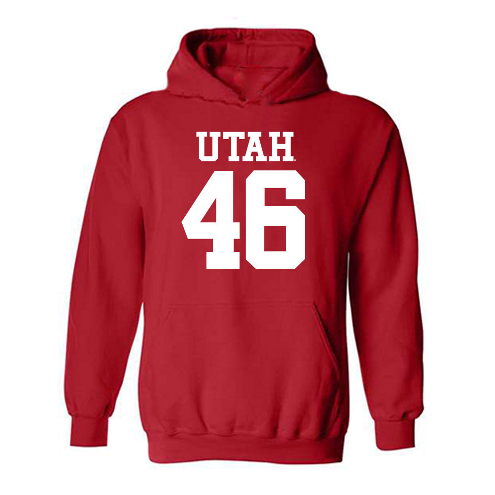 Utah - NCAA Football : Mauka Bernard - Replica Shersey Hooded Sweatshirt-0