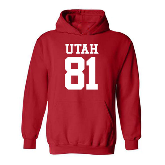 Utah - NCAA Football : Bear Fisher - Replica Shersey Hooded Sweatshirt-0