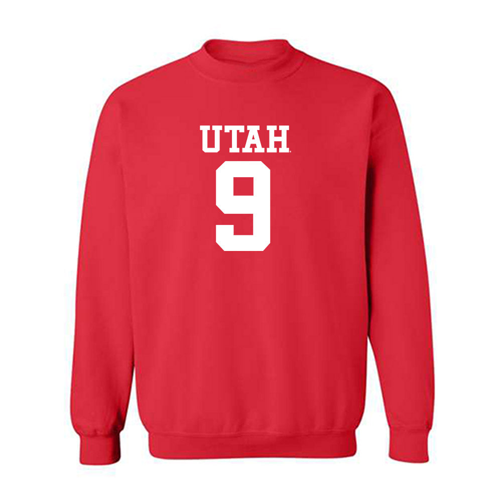 Utah - NCAA Football : Kane Archer - Replica Shersey Crewneck Sweatshirt-0