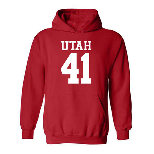 Utah - NCAA Football : LaGary Mitchell Jr - Replica Shersey Hooded Sweatshirt-0