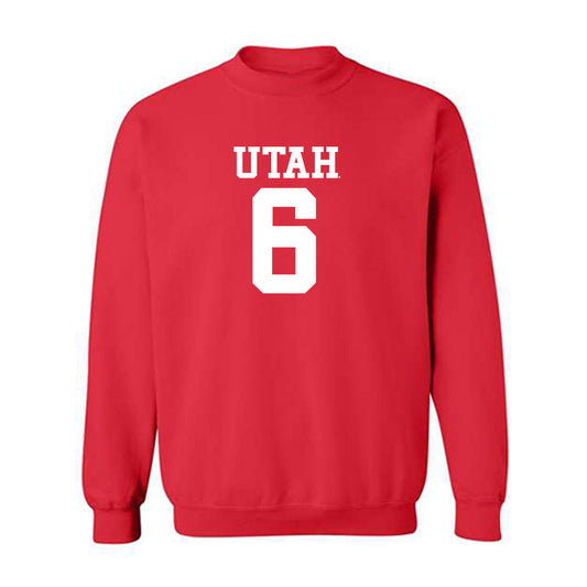 Utah - NCAA Football : Nate Ritchie - Replica Shersey Crewneck Sweatshirt-0