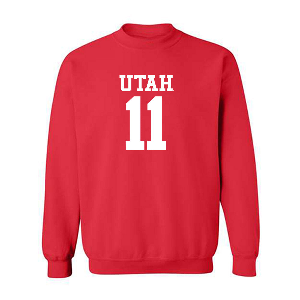 Utah - NCAA Football : Ricky Johnson - Replica Shersey Crewneck Sweatshirt-0