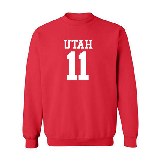 Utah - NCAA Football : Ricky Johnson - Replica Shersey Crewneck Sweatshirt-0