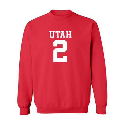 Utah - NCAA Football : Creed Whittemore - Replica Shersey Crewneck Sweatshirt-0