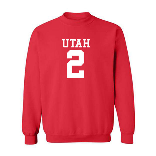 Utah - NCAA Football : Creed Whittemore - Replica Shersey Crewneck Sweatshirt-0