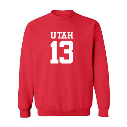 Utah - NCAA Football : Elijah Reed - Replica Shersey Crewneck Sweatshirt-0