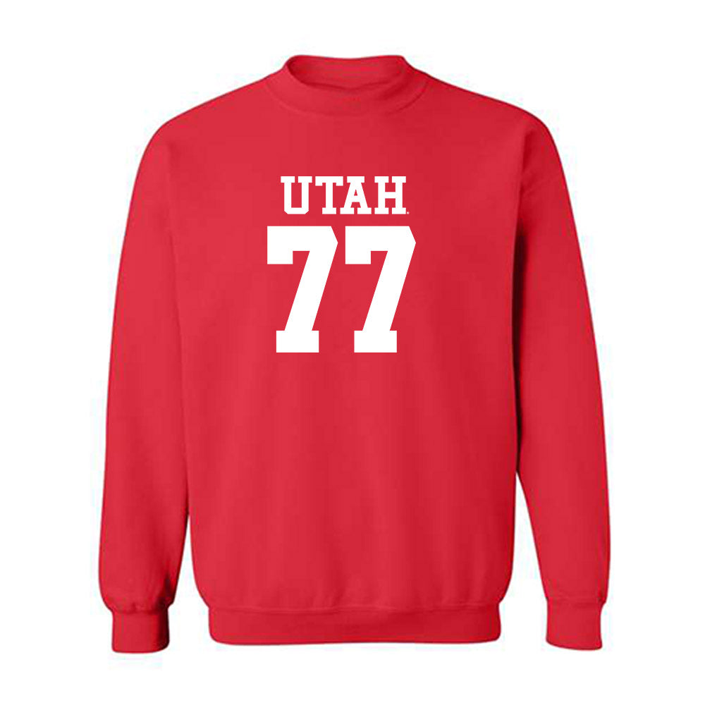 Utah - NCAA Football : Nick Hallock - Replica Shersey Crewneck Sweatshirt-0