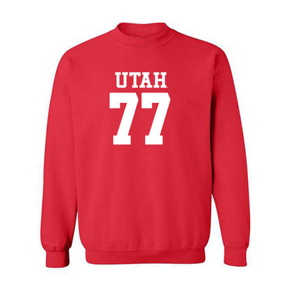 Utah - NCAA Football : Nick Hallock - Replica Shersey Crewneck Sweatshirt-0