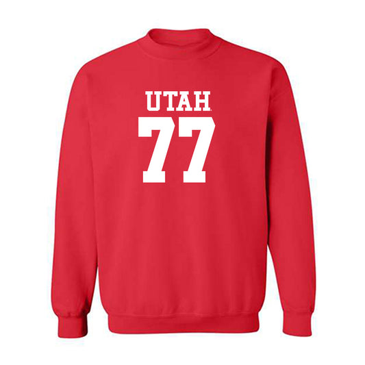 Utah - NCAA Football : Nick Hallock - Replica Shersey Crewneck Sweatshirt-0