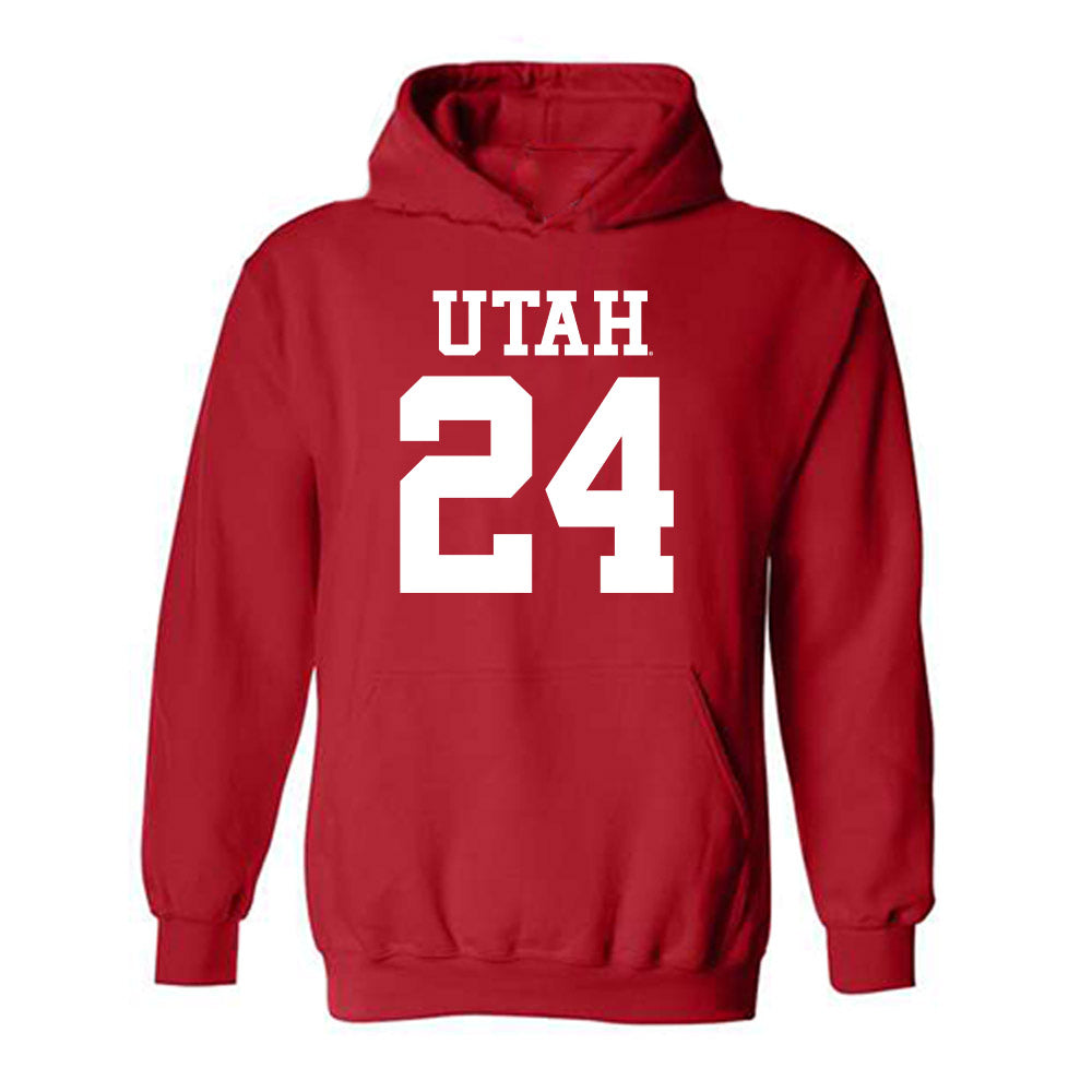 Utah - NCAA Football : Marcus Wimberly - Replica Shersey Hooded Sweatshirt-0