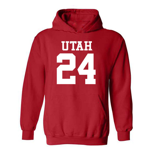 Utah - NCAA Football : Marcus Wimberly - Replica Shersey Hooded Sweatshirt-0