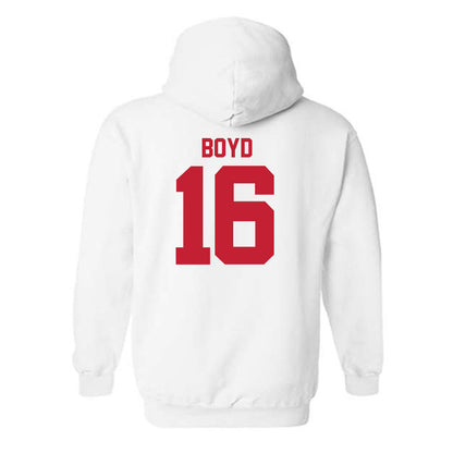 Utah - NCAA Football : Morley Boyd - Replica Shersey Hooded Sweatshirt-1